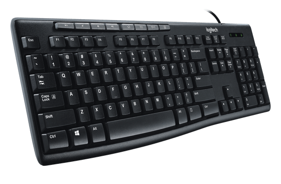 Клавиатура Logitech K200 черная